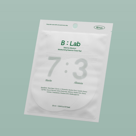 [B : Lab] 7:3 Matcha Allantoin Moisturizing Essence Toner Pad 10ea