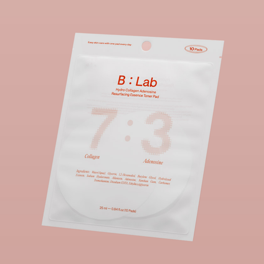 [B : Lab] 7:3 Hydro Collagen Adenosine Resurfacing Essence Toner Pad (10ea)