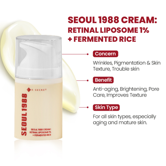 [K-SECRET] SEOUL 1988 Cream : Retinal Liposome 1% + Fermented Rice 50ml