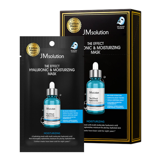 [JMsolution] The Effect Hyaluronic & Moisturizing Mask (10u)