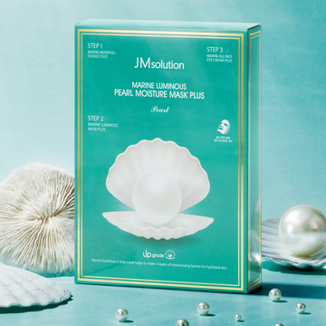 [JMsolution] Marine Luminous Pearl Moisture Mask Plus Kit (10u) (3 en 1)